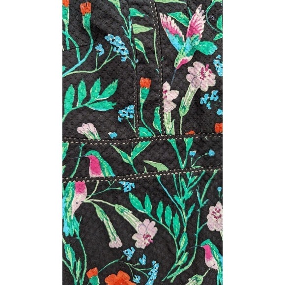 kate spade new york Jardin Tile Jacquard Hummingbird Floral Ruffle Dress Size 2 - Picture 7 of 10